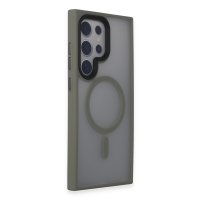 Newface Samsung Galaxy S24 Ultra Kılıf Trex Magneticsafe Kapak - Titan Gri