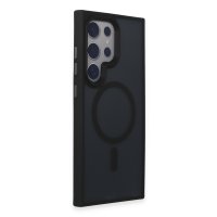 Newface Samsung Galaxy S24 Ultra Kılıf Trex Magneticsafe Kapak - Siyah