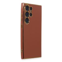 Newface Samsung Galaxy S24 Ultra Kılıf Volet Silikon - Kırmızı