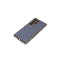 Newface Samsung Galaxy S24 Ultra Kılıf Volet Silikon - Mavi