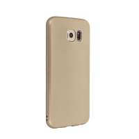 Newface Samsung Galaxy S6 Kılıf Premium Rubber Silikon - Gold
