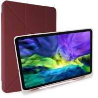 Newface Samsung Galaxy T737 Tab S7 FE 12.4 Kılıf Kalemlikli Mars Tablet Kılıfı - Mor