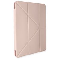 Newface Samsung Galaxy T737 Tab S7 FE 12.4 Kılıf Kalemlikli Mars Tablet Kılıfı - Rose Gold