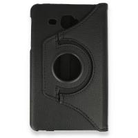 Newface Samsung Galaxy T280 Tab A 7 Kılıf 360 Tablet Deri Kılıf - Siyah