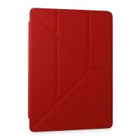 Newface Samsung Galaxy Tab A9 Kılıf Kalemlikli Mars Tablet Kılıfı - Kırmızı