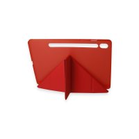 Newface Samsung Galaxy Tab A9 Plus Kılıf Kalemlikli Mars Tablet Kılıfı - Kırmızı
