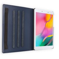 Newface Samsung Galaxy X200 Tab A8 10.5 Kılıf Lüx 360 Tablet Deri Kılıf - Lacivert