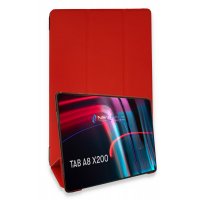 Newface Samsung Galaxy X200 Tab A8 10.5 Kılıf Tablet Smart Kılıf - Kırmızı