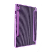 Newface Samsung Galaxy X510 Tab S9 FE 11 Kılıf Color Karbon Tablet Kılıfı - Derin Mor