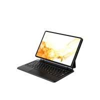 Newface Samsung Galaxy X810 Tab S9 Plus 12.4 Kılıf Eternal Ledli Klavyeli Tablet Kılıfı - Siyah