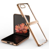 Newface Samsung Galaxy Z Flip 3 Kılıf Fold Element Kapak - Gold