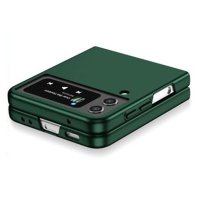 Newface Samsung Galaxy Z Flip 3 Kılıf Mata Fold Kapak - Koyu Yeşil
