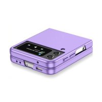 Newface Samsung Galaxy Z Flip 3 Kılıf Mata Fold Kapak - Lila