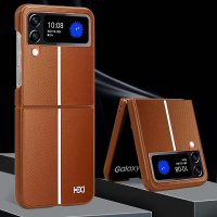 HDD Samsung Galaxy Z Flip 4 Kılıf HBC-155 Lizbon Kapak - Derin Mor