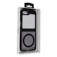 Newface Samsung Galaxy Z Flip 5 Kılıf Blur Fold Magsafe Kapak - Mat Siyah