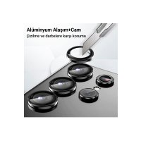 Newface Samsung Galaxy Z Flip 5 Valdez Metal Kamera Lens - Derin Mor