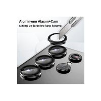 Newface Samsung Galaxy Z Flip 5 Valdez Metal Kamera Lens - Siyah