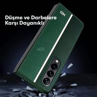HDD Samsung Galaxy Z Fold 4 Kılıf HBC-155 Lizbon Kapak - Siyah