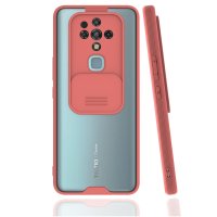 Newface Tecno Camon 16 Kılıf Platin Kamera Koruma Silikon - Pembe