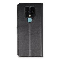 Newface Tecno Camon 16 Kılıf Trend S Plus Kapaklı Kılıf - Siyah