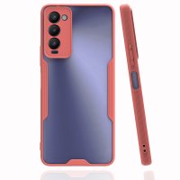 Newface Tecno Camon 18 Kılıf Platin Silikon - Pembe