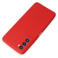 Newface Tecno Camon 18P Kılıf First Silikon - Kırmızı