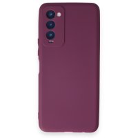 Newface Tecno Camon 18P Kılıf First Silikon - Mor