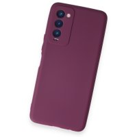 Newface Tecno Camon 18P Kılıf First Silikon - Mor