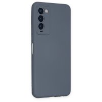 Newface Tecno Camon 18P Kılıf Nano içi Kadife Silikon - Gri