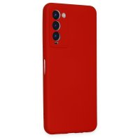 Newface Tecno Camon 18T Kılıf Nano içi Kadife Silikon - Kırmızı