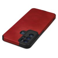 Newface Tecno Pova Neo Kılıf Loop Deri Silikon - Kırmızı