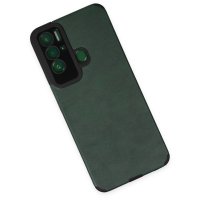 Newface Tecno Pova Neo Kılıf Loop Deri Silikon - Yeşil