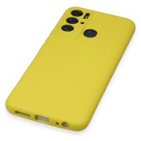 Newface Tecno Pova Neo Kılıf Nano içi Kadife Silikon - Sarı