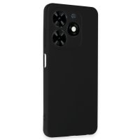 Newface Tecno Spark 20 Kılıf First Silikon - Siyah