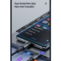 Newface Toocki TQ-X08 2M 100W Hasırlı Type-C to Type-C PD Hızlı Şarj Kablosu - Gri
