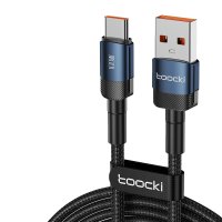 Newface Toocki TQ-X12 1M 100W Hasırlı Usb to Type-C PD Hızlı Şarj Kablosu - Mavi