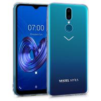 Newface Vestel V7 Kılıf Lüx Şeffaf Silikon - Şeffaf