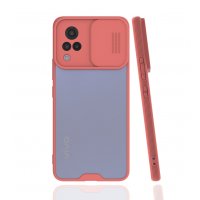 Newface Vivo V21 Kılıf Platin Kamera Koruma Silikon - Pembe