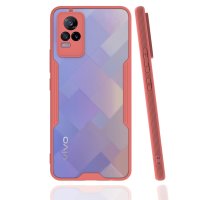 Newface Vivo V21e Kılıf Platin Silikon - Pembe