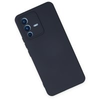 Newface Vivo V23 5G Kılıf Nano içi Kadife Silikon - Lacivert