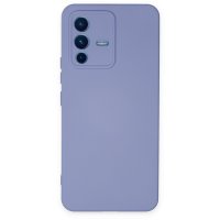 Newface Vivo V23 5G Kılıf Nano içi Kadife  Silikon - Lila