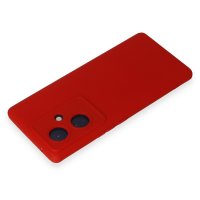 Newface Vivo V29 Lite Kılıf Nano içi Kadife Silikon - Kırmızı
