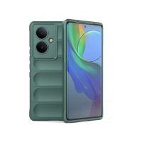 Newface Vivo V29 Lite Kılıf Optimum Silikon - Koyu Yeşil