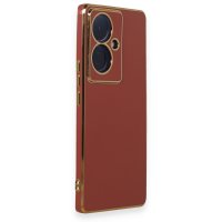 Newface Vivo V29 Lite Kılıf Volet Silikon - Kırmızı