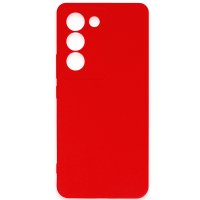 Newface Vivo V30 Lite 4G Kılıf First Silikon - Kırmızı