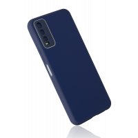 Newface Vivo Y11S Kılıf Glass Kapak - Lacivert