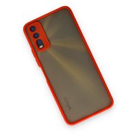 Newface Vivo Y11S Kılıf Montreal Silikon Kapak - Kırmızı