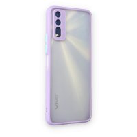 Newface Vivo Y11S Kılıf Montreal Silikon Kapak - Mor