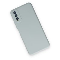 Newface Vivo Y11S Kılıf Nano içi Kadife Silikon - Buz Mavisi