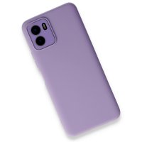 Newface Vivo Y15S Kılıf Lansman Glass Kapak - Lila